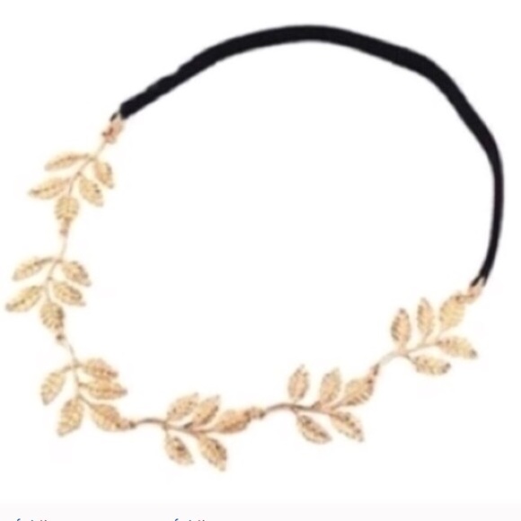 🎉️HOST PICK🎉 golden boho leaf elastic headband - Picture 4 of 4