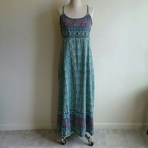 Funky People Print Sun Dress L