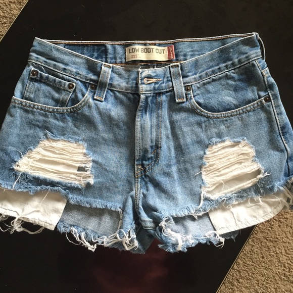 Denim shorts