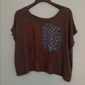 AMERICAN FLAG CROP TOP