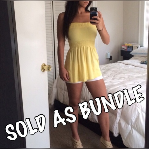🔵4 for $20🔵 Yellow Dressy Tube Top