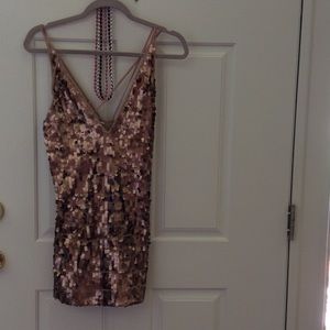 Sequin detail dress