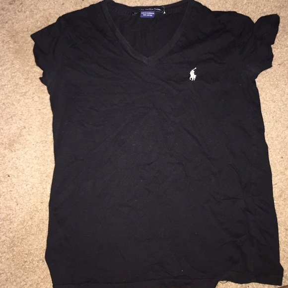 black polo v neck . XS - Picture 2 of 2