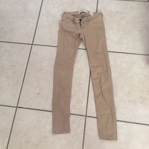 hollister khaki skinny jeans