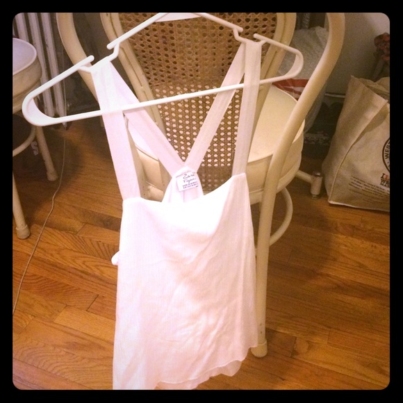 White TRF Zara top NWT