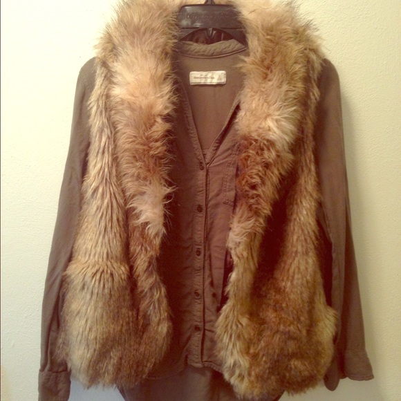 Express Faux Fur Vest