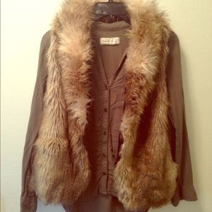 Express Faux Fur Vest