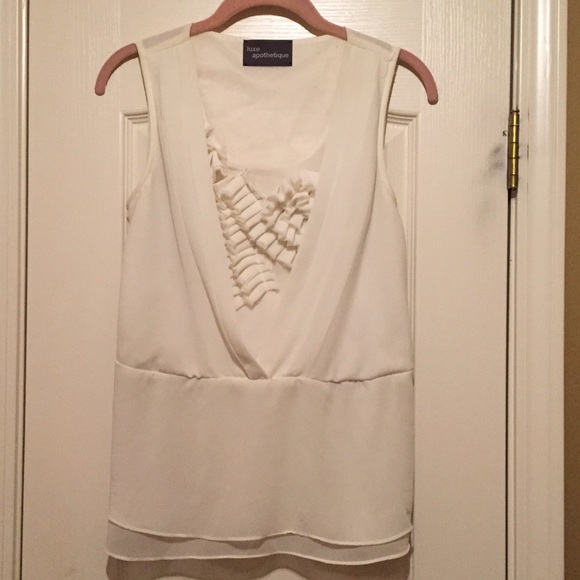 Anthropologie cream top