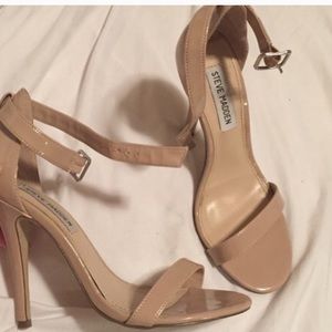 Steve Madden 'Realove' Nude Ankle strap heel