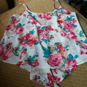 floral spaghetti strap shirt