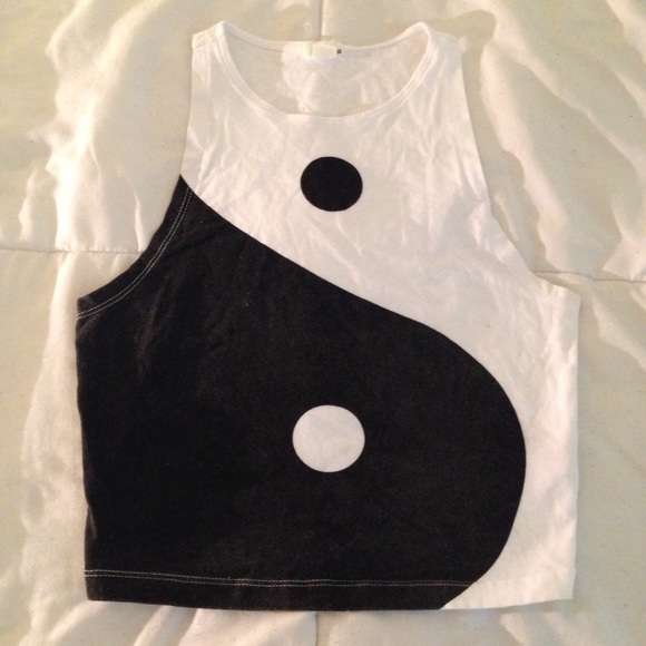 Garage Yin and Yang crop top tank!