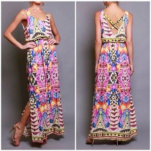 Navajo Print Maxi Dress