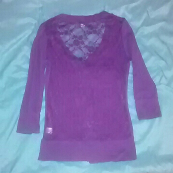 Zenana button down lace cardigan - Picture 2 of 4
