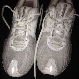 SOLD Baby pink and white sparkly Nike shocks