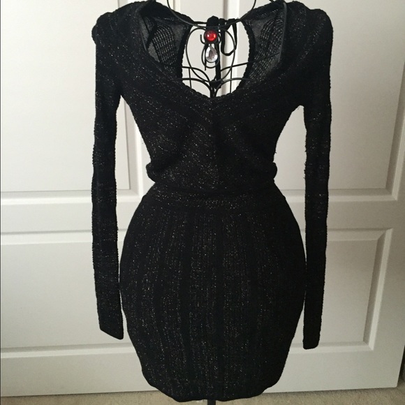 Guess black fitted dress