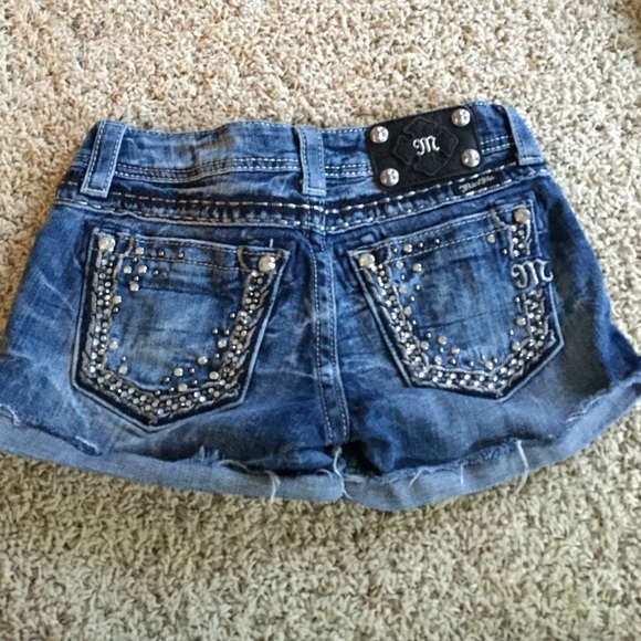Miss Me bling shorts