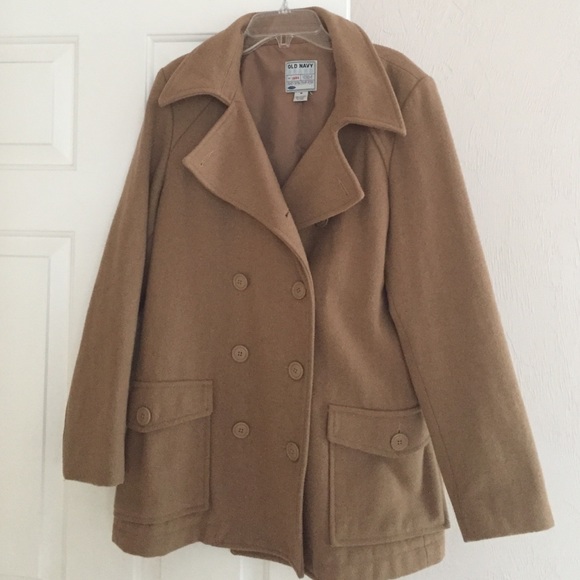 Tan peacoat