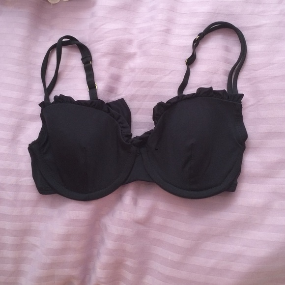 Adorable black bathing suit bra!