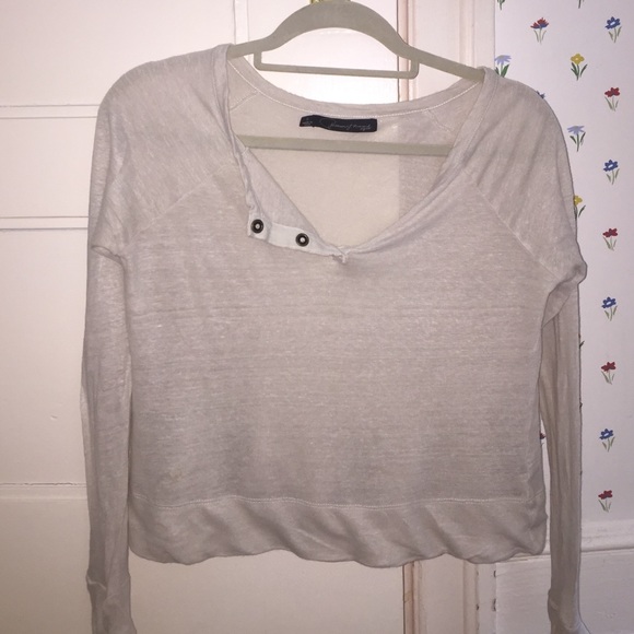 Patterson J. Kincaid long sleeve crop top