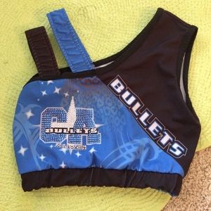 California Allstars practice sports bra