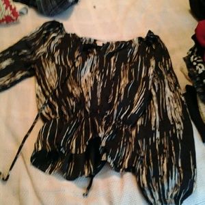 Michael kors Black and white top