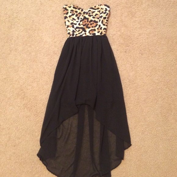 Sweetheart high low dress