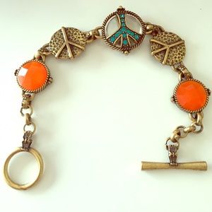 Peace sign bracelet