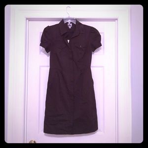 Adorable brown dress. Button down. NWT. Size 6