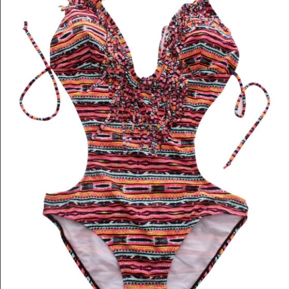 Orange Patterned Print