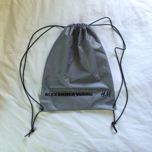 Alexander Wang x HM grey drawstring bag