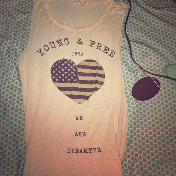 Wet seal young and free muscle tank