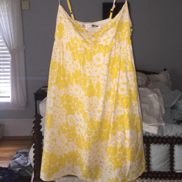 Necessary Objects yellow and white flower dress