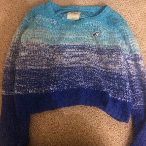Hollister ombré cropped sweater