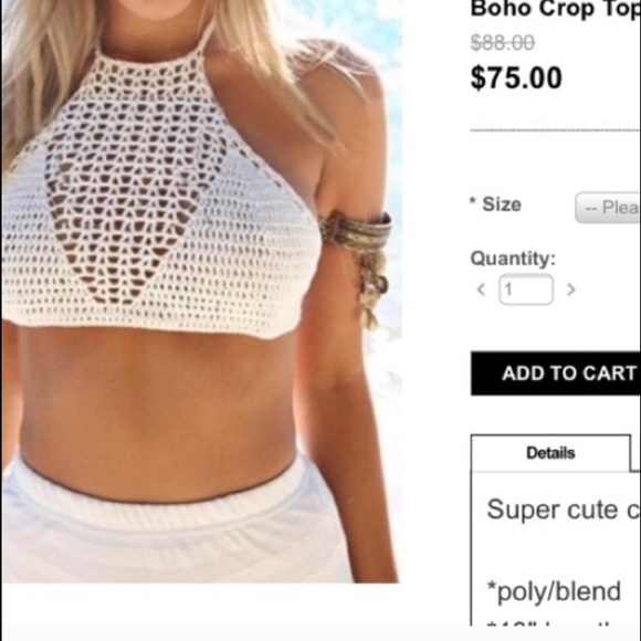 Crochet Bralette Coachella Halter Top 🌺