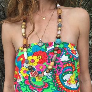 Vintage Necklace <3 Beaded Multicolor Awesomeness
