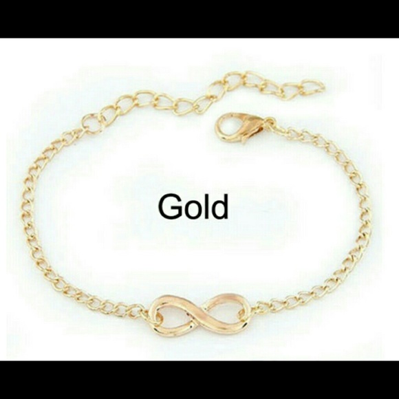 Gold infinity bracelet
