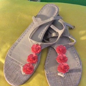 Cute flowered sandals