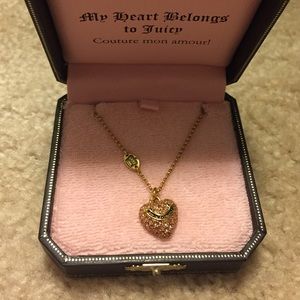 Juicy Couture Heart Paved necklace