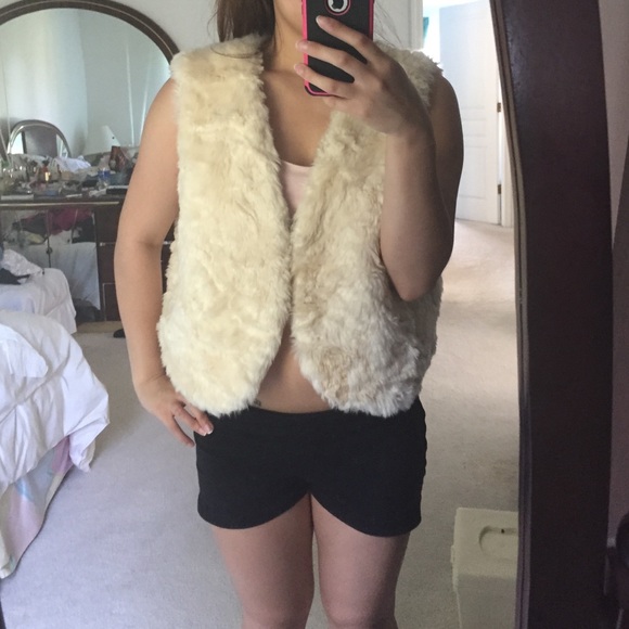 Faux fur vest