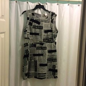 Edgy, mid drift dress