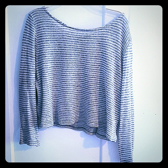 Brandy Melville striped crop sweater