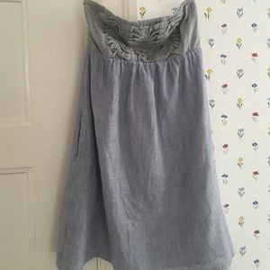 Element purple and gray strapless dress
