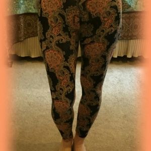 Paisley print leggings