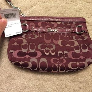 NWT Coach wristlet