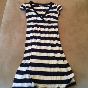 Blue and White Stripe Dress