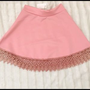 NWT pink flair mini skirt Sz S NWT pink flair mini skirt Sz S