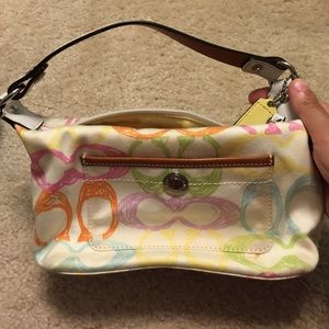 Small Coach watercolor bag