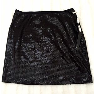 NWT Black sequins mini skirt Sz S NWT Black sequins mini skirt Sz S