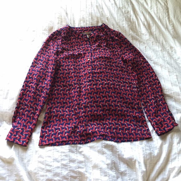 Banana Republic dog blouse