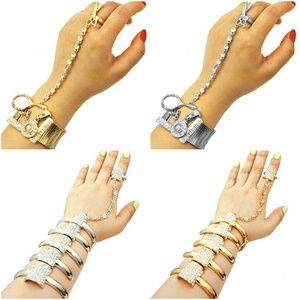 Joanne Wrist Bracelet Ring Set
